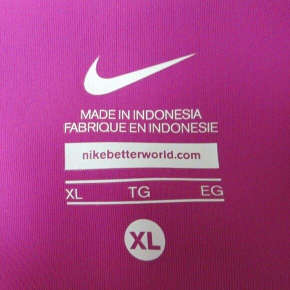 NIKE Solar Wind Hydro Fuchsia Flash Black Capri Size XL Workout Gym Yoga Pants - Picture 5 of 13